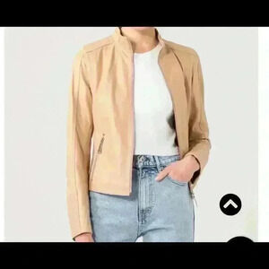 Bagatelle Brown leather jacket.